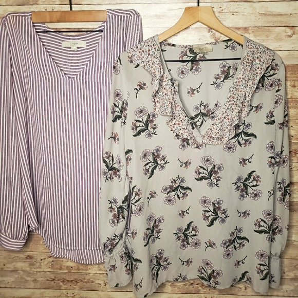 LOFT Tops - LOFT blouse bundle size medium